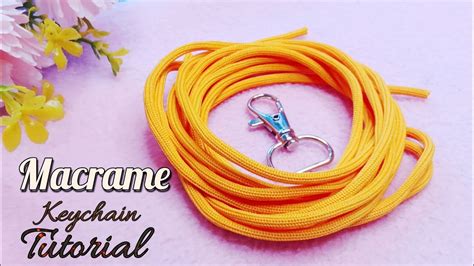 Diy Very Simple Macrame Keychain Tutorial For Beginners Macrame Craft Mini Macrame Tutorial