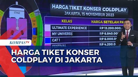 Berikut Harga Tiket Konser Coldplay Di Jakarta Setelah Kena Pajak