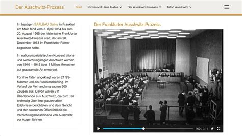 Recordings Of The Auschwitz Trial Fritz Bauer Institut