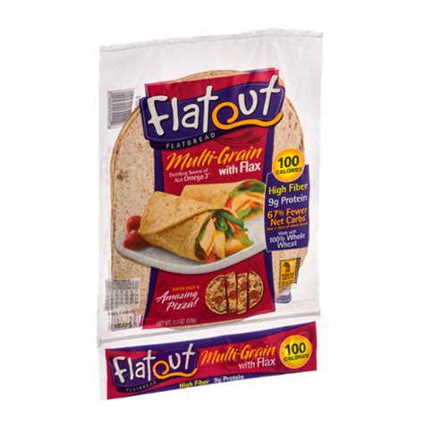 Flatout Flatbread Wraps Multi Grain With Flax Ct Reviews