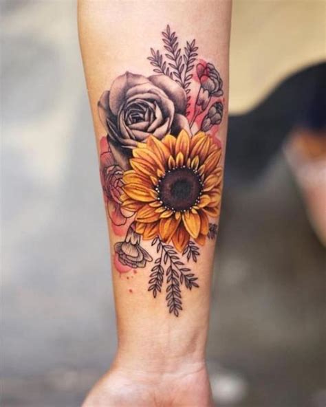 180 Inspirational Sunflower Tattoos With Meaning Art And Design