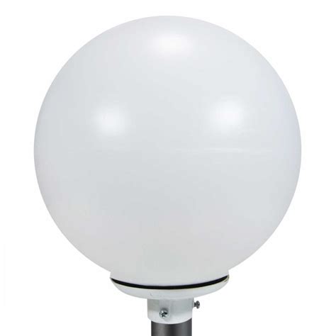 Farola Decorativa Tipo Globo Polietileno Alto Impacto Blanco 35cm JEG