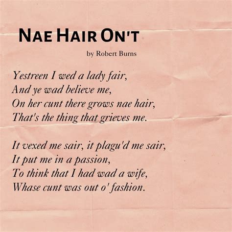 Vagina Museum On Twitter A Poem To Read At Your Burns Supper Tonight