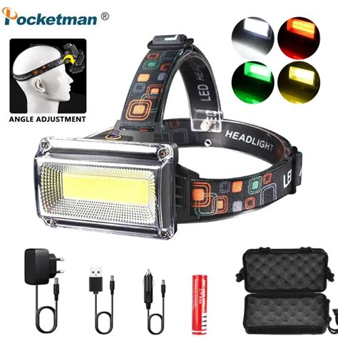 Powerful Cob Led Headlight Rechargeable Headlamp Tacticaltorch