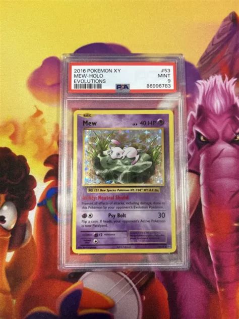 Pok Mon Karte Mew Xy Evolutions Holo Selten Psa Eur