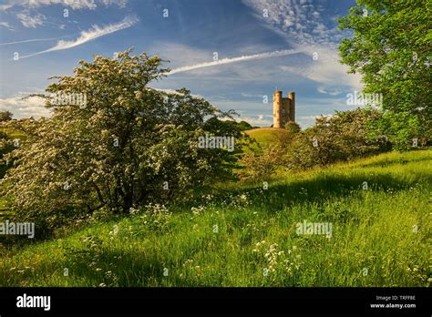 Broadway Tower Stands On Top Of Fish Hill In The Northern Cotswolds