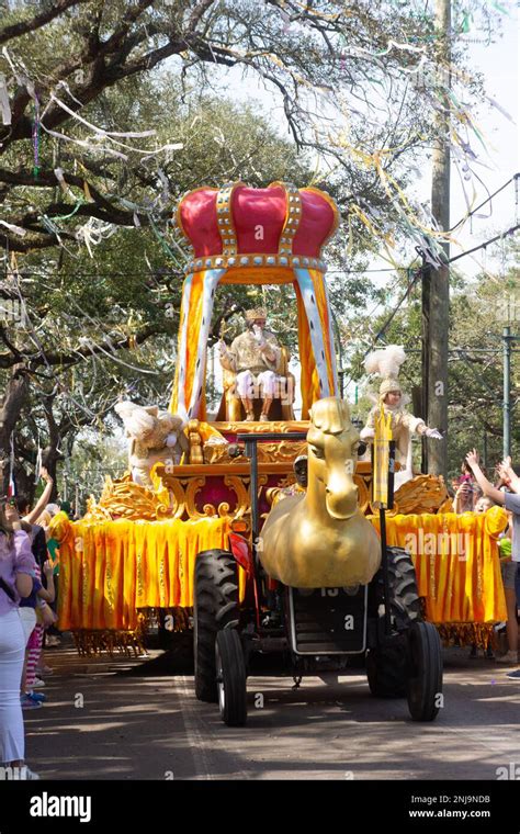 King Of The Rex Parade On Mardi Gras Day In New Orleans Rex Is