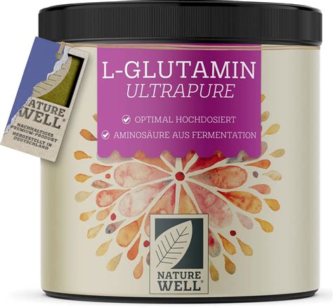 L Glutamin Pulver 500g Vegan Optimal Hochdosiert Geschmacksneutral