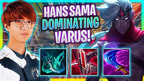 HANS SAMA DOMINATING WITH VARUS G2 Hans Sama Plays Varus ADC Vs