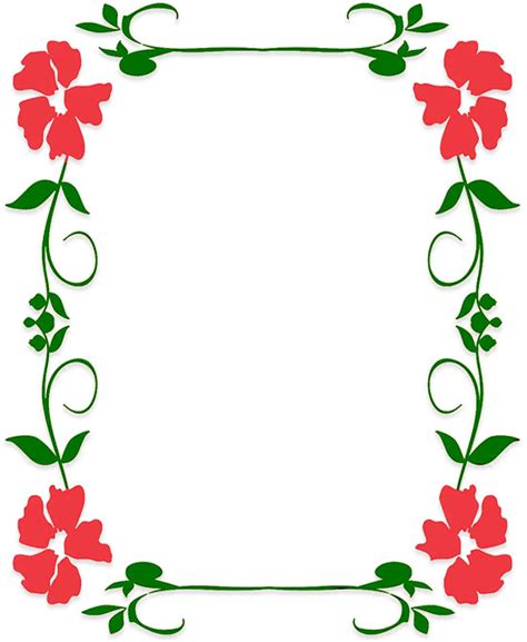 Floral Border Clip Art Page Border And Vector Graphics D60