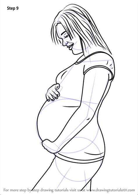 How To Draw Pregnant Woman Other People Step By Step