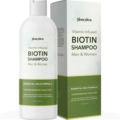 Enhanced Biotin Shampoo For Thinning Hair Volumizing Hair Shampoo With Vitamins Honeydew