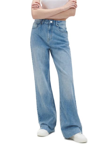 Niebieskie Jeansy Wide Leg TALL CROPP 0399Z 50J