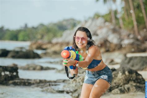 Songkran Bikini Shooting Swimwear Bikini Photography