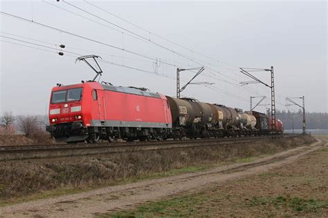 DB Cargo 185 011 4 Güterzug Waghäusel DB Cargo 185 011 4 Flickr