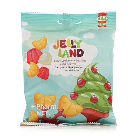 Kaiser Jelly Land Fruit Gums With Vitamins 100gr Ζελεδάκια