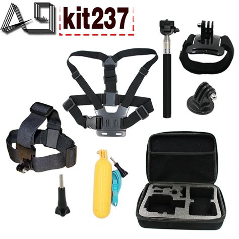 A For Gopro Hero Accessories Set Chest Belt Head Mount Strap Monopod