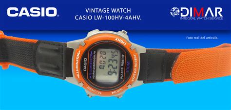 Vintage Casio LW 100HV 4AHV WR 100m Illuminator QW 1665 An 1999 EBay