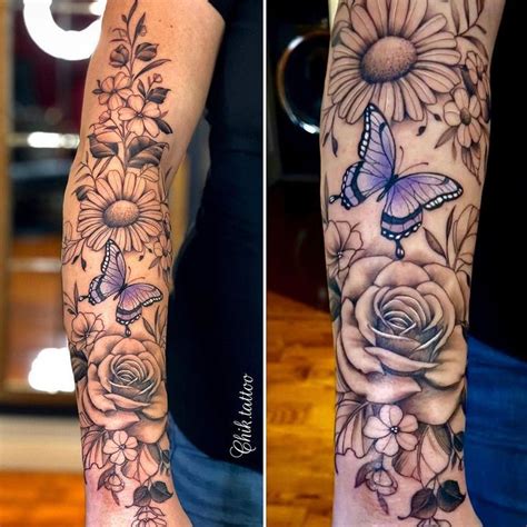 Butterfly Half Sleeve Tattoos Women