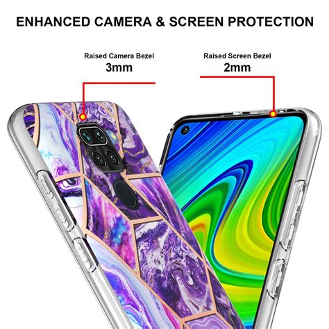 For Xiaomi Redmi Note X G Electroplating Splicing Marble Tpu