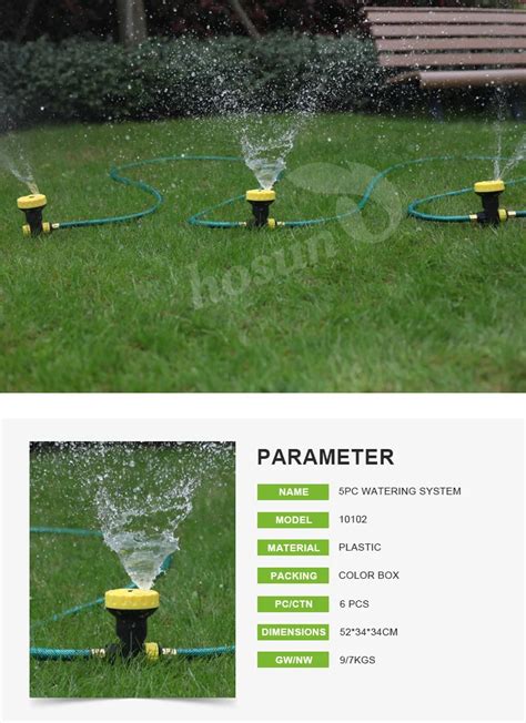 5-pattern Lawn Water Sprinkler Portable Sprinkler Irrigation System For ...