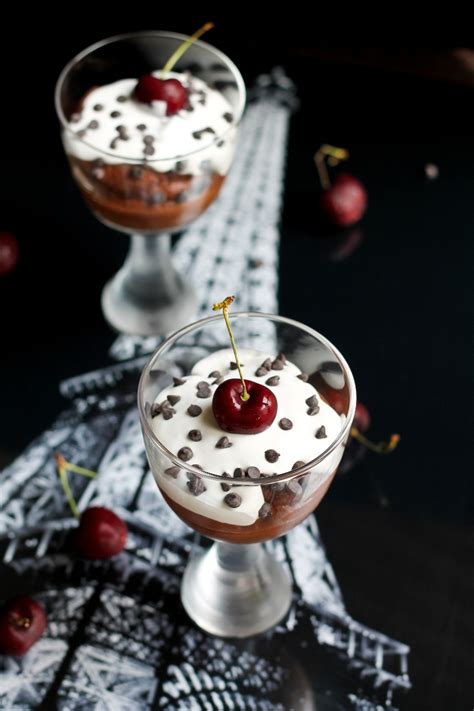 Vegan Chocolate Cherry Mousse