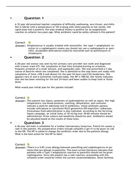 NRNP 6566 Week 10 Knowledge Check 100 Correct Verified Answers