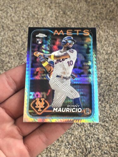 Topps Chrome Prism Refractor Ronny Mauricio Rc Rookie Card