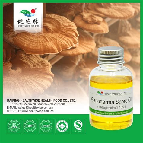 Cas 57 87 4 Reishi Spore Oil Supplier Ganoderma Lucidum Spores Oil