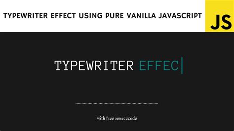 Typewriter Effect Using Html Css And Javascript