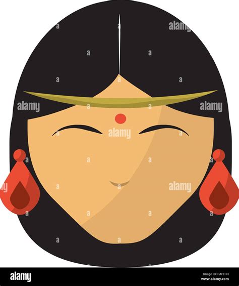 Indian Women Face Stock Vector Images Alamy