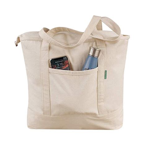 Heavy Duty Cotton Canvas Tote Bag Womens For Grocery