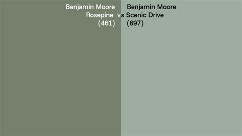 Benjamin Moore Rosepine Vs Scenic Drive Side By Side Comparison