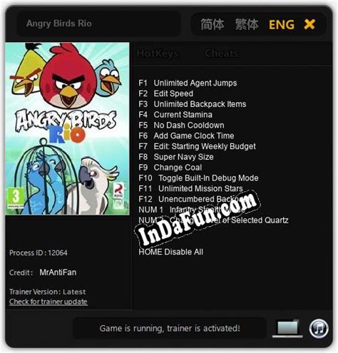 Angry Birds Rio: Cheats, Trainer +14 [MrAntiFan] » Free Download PC ...