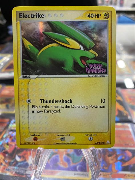 2006 Pokemon Electrike EX Holon Phantoms Reverse Holo 64 Of 110 Lightly