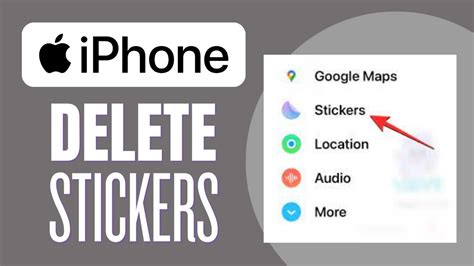 How To Delete Stickers In Iphone Ios Youtube