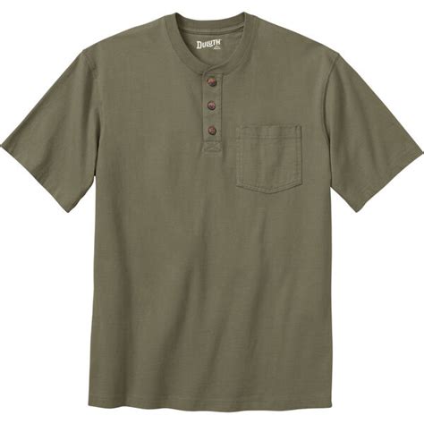 Mens Longtail T Short Sleeve Henley With Pocket Duluth Trading Company