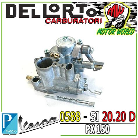 CARBURATORE DELLORTO SI 20 20 D PER VESPA PX 150 SENZA MISCELATORE COD