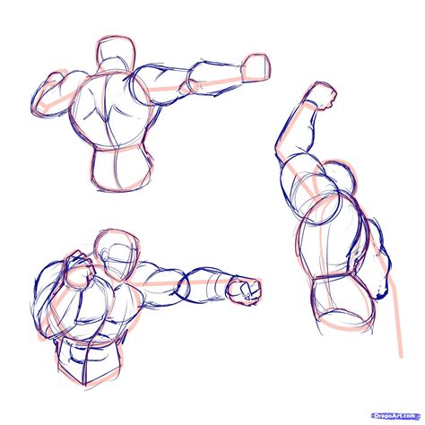 How To Draw Action Poses Step By Step Drawing Guide By Kingtutorial