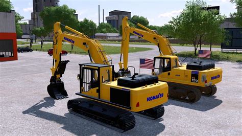 Komatsu 7 Baggerpaket V1000 Mod Landwirtschafts Simulator 19 Mods