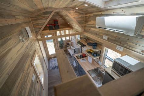 Tiny Home Has Main Floor Bedroom Loft Tiny Houses