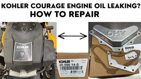 How To Repair Kohler Courage Oil Leaking YouTube