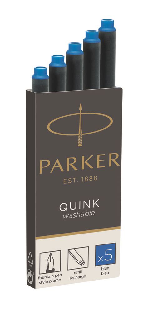 Parker Fountain Pen Ink : Parker Quink Ink Cartridges - Set ...