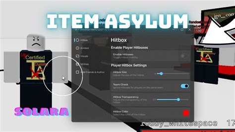 New Item Asylum Script Hitboxes Kill All Silent Aim Youtube