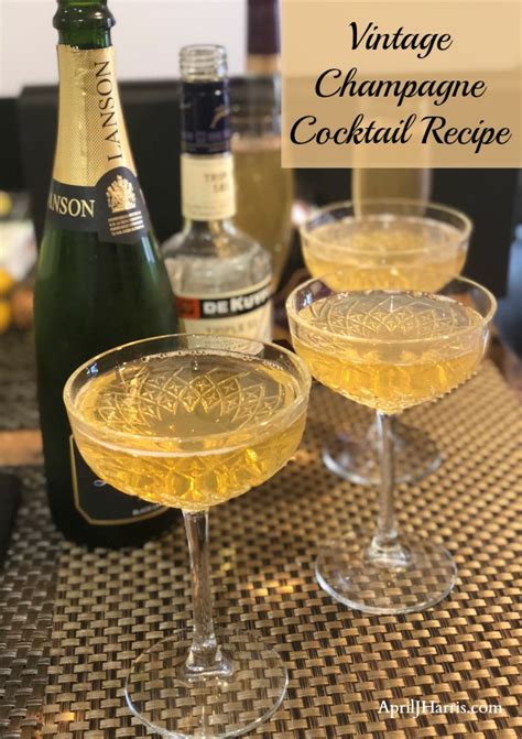 Champagne Cocktail A Vintage Recipe April J Harris