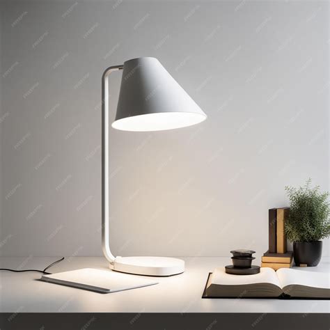 Premium Photo | A modern lamp on a desk