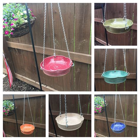 Hanging Bird Bath Diy Bird Bath Bird Bath Garden Hanging Bird