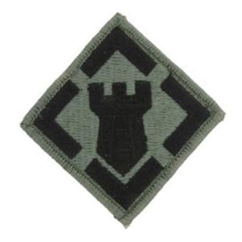 20th Engineer Brigade Patch Foliage Green (VELCRO\®\; brand fastener Backed) | Flying Tigers Surplus