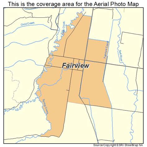 Aerial Photography Map of Fairview, WY Wyoming