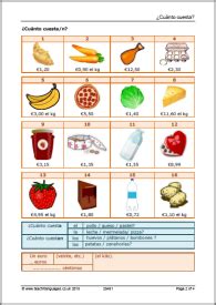 Role Play Worksheets Shopping For Food KS3 Spanish Teaching